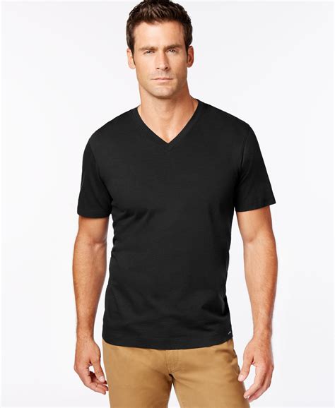 michael kors white cotton mens v-neck t shirt|Michael Kors tshirt men.